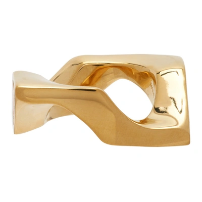 Givenchy Gold Jasper Ring In 710 Gold Yellow
