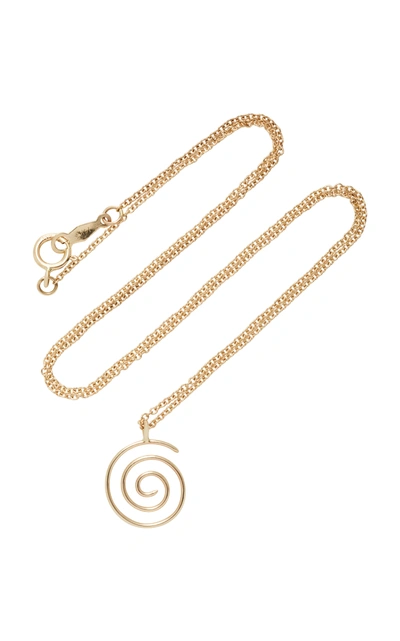 Beaufille Spiral 9-karat Gold Diamond Necklace