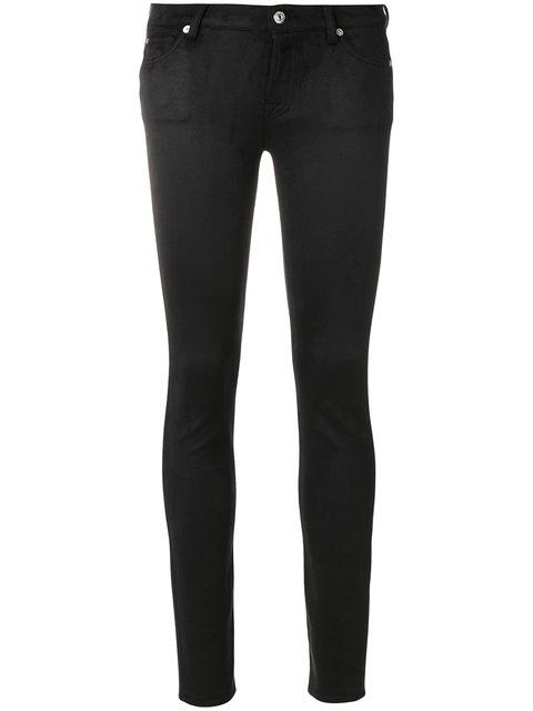 7 For All Mankind Skinny Jeans In Black | ModeSens