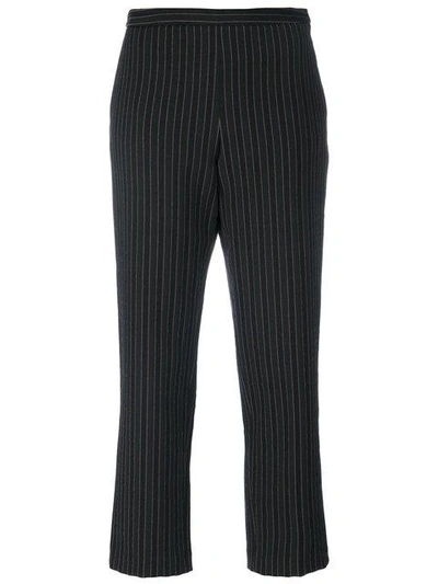 Antonio Marras Vertical Striped Trousers In Black