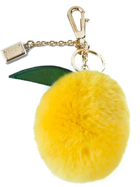 Dolce & Gabbana Lemon Pom Pom Key Ring | ModeSens