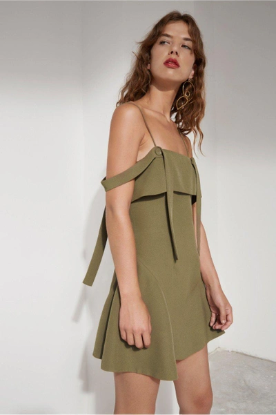 C/meo Collective Vision Dress In Khaki