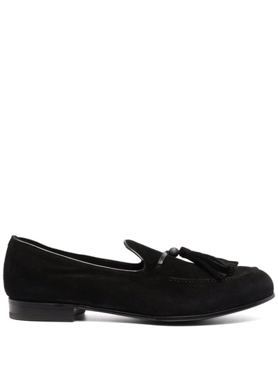 Lidfort Tassel Detail Loafers In Black