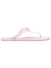 Versace Medusa Palazzo Thong Sandals In Pink