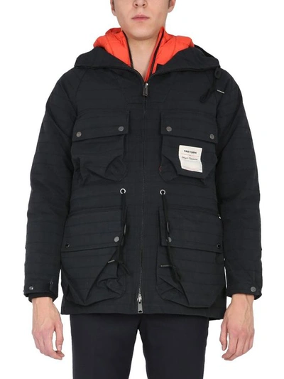 Nigel Cabourn Men's 475801black Black Polyamide Outerwear Jacket