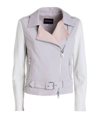 Emporio armani deals women's leather jacket