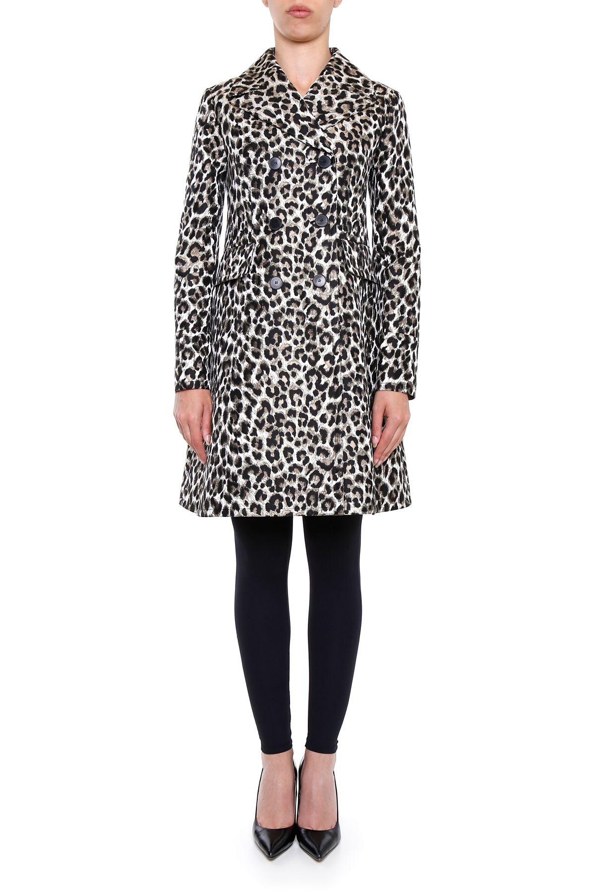 Dior Animal Print Coat In Marronbeige | ModeSens