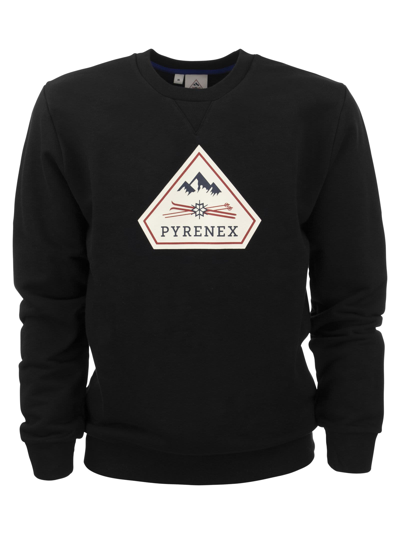 Pyrenex Charles - Crew Neck Sweatshirt With Logo In Black