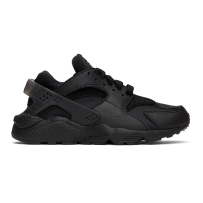 Nike Wmns Air Huarache Run Sneakers In Schwarz