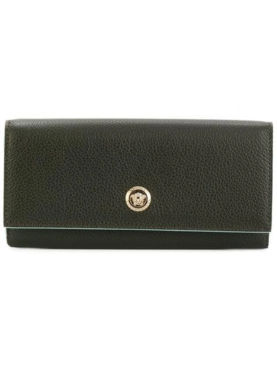 Versace Medusa Continental Wallet - Brown