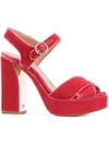 Tory Burch Loretta Platform Sandals In Jaipur Pink 666