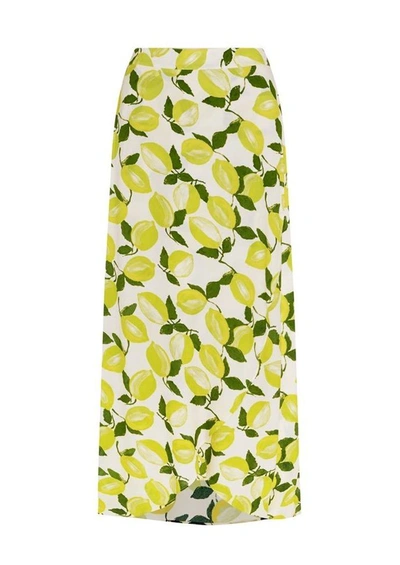 Fabienne Chapot - Cora Skirt In Lime Lights In Yellow | ModeSens