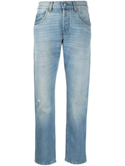 Gucci Tapered Jeans With Washed-out Effect In Blue