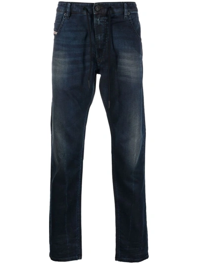 Diesel Krooley Tapered Leg Jeans In Blau