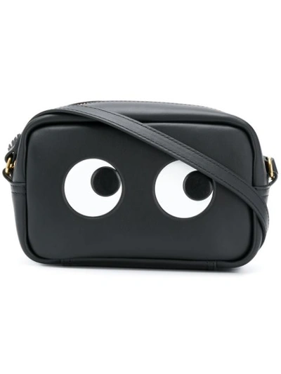 Anya Hindmarch Mini Eyes Right Crossbody Bag In Black