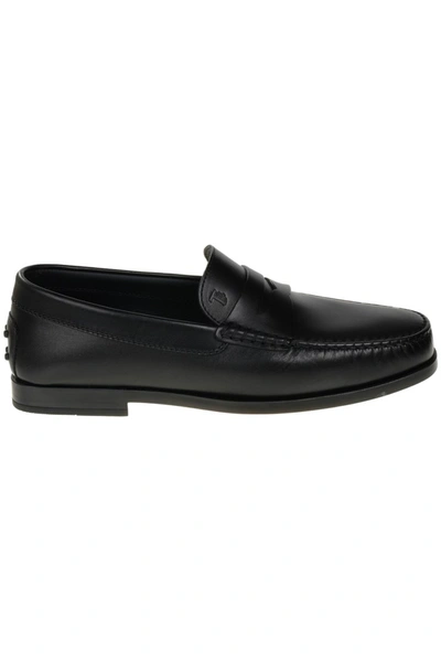 Tod's Flat Shoes Black In Black