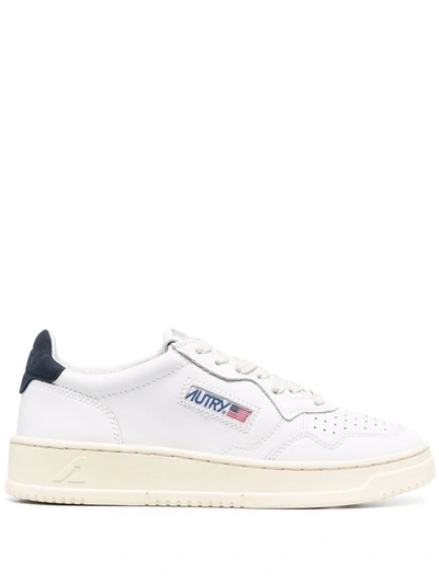 Autry Panelled Low-top Leather Sneakers In White