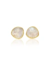 Monica Vinader 'siren' Semiprecious Stone Stud Earrings (nordstrom Exclusive) In Gold
