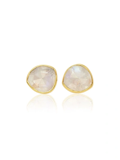Monica Vinader 'siren' Semiprecious Stone Stud Earrings (nordstrom Exclusive) In Gold