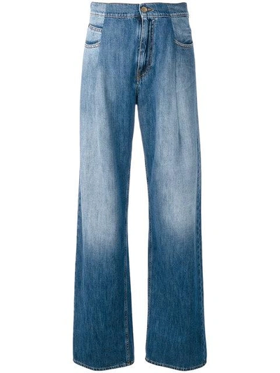 Maison Margiela Wide Leg Jeans - Blue In Denim