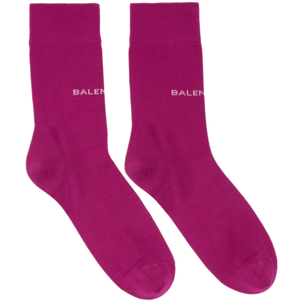 pink balenciaga socks