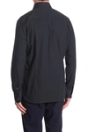 Boconi Jacquard Print Long Sleeve Tailored Fit Shirt In Black