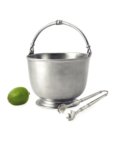 Match Bar Ice Bucket With Tongs