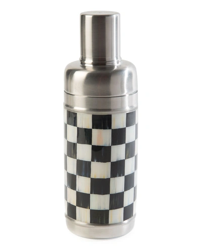 Mackenzie-childs Courtly Check Cocktail Shaker In Black/white