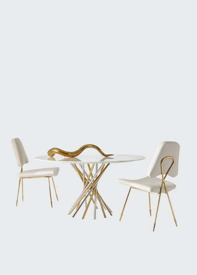 Jonathan Adler Electrum Dining Table In Gold