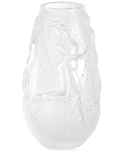 Lalique Nymphes Bud Vase In Clear