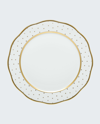 Herend Connect The Dots Charger Plate In White/gold