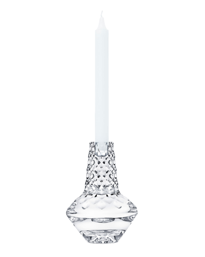 Saint Louis Crystal Folia Large Candlestick Holder In Clear