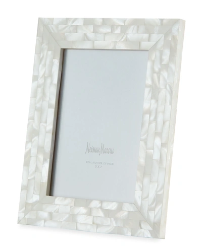 The Jws Collections Mother-of-pearl Picture Frame, White, 5" X 7"