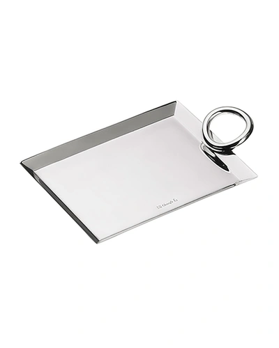 Christofle Silver-plated Vertigo Business Card Tray (12.5cm X 9cm)