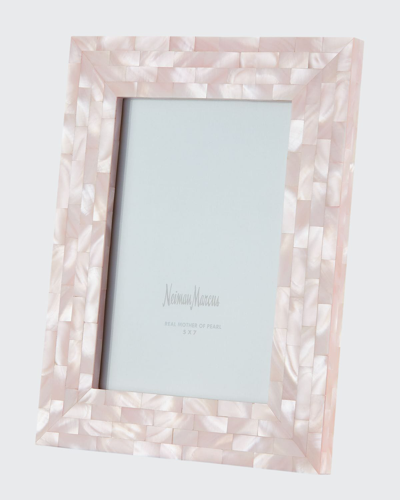 The Jws Collections Mother-of-pearl Picture Frame, Pink, 5" X 7"