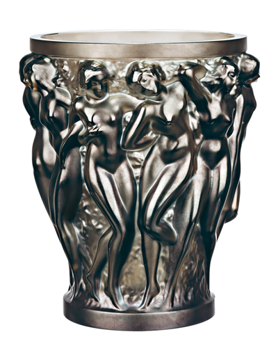 Lalique Bacchantes Bacchantes Small Vase In Bronze