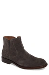 John Varvatos Men's Waverly Covered Suede Chelsea Boots In Coal Suede