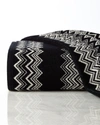Missoni Keith Hand Towel In Black/white