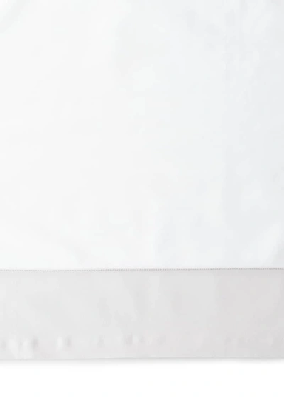 Sferra Modern Sateen Applique King Sham In White/lunar