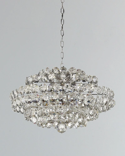 Aerin Sanger Small 12-light Chandelier In Polished Nickel