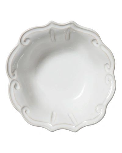 Vietri Incanto Stone Baroque Cereal Bowl, White