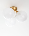 Aerin Cristol Large Triple Flush Mount In Silver