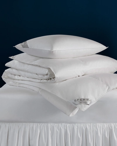 Sferra 600-fill European Down Firm Queen Pillow In White