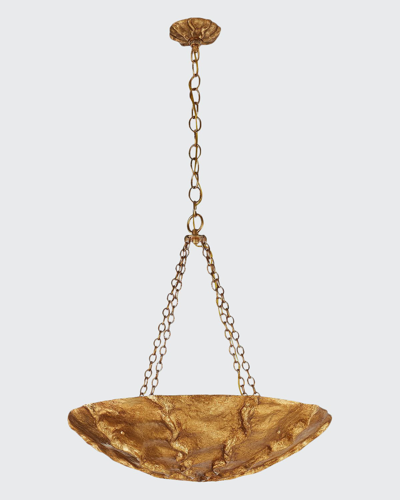 Aerin Benit Medium Sculpted Chandelier In Gold