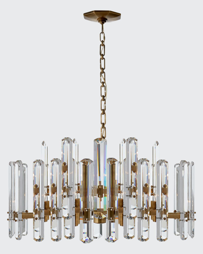 Aerin Bonnington Large Chandelier In Antique Brass