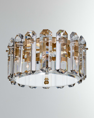 Aerin Bonnington Medium Flush Mount In Polished Nickel