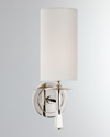 Aerin Drunmore Sconce In White And Gold