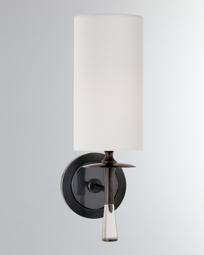 Aerin Drunmore Sconce In Brown And White