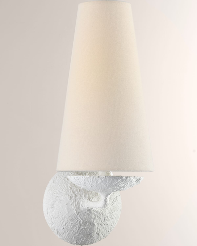 Aerin Fontaine Single Sconce In White
