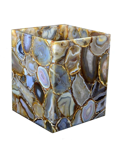 Mike & Ally Taj Agate Wastebasket